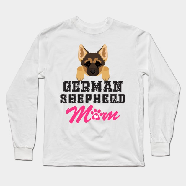 German Shepherd mom Long Sleeve T-Shirt by Work Memes